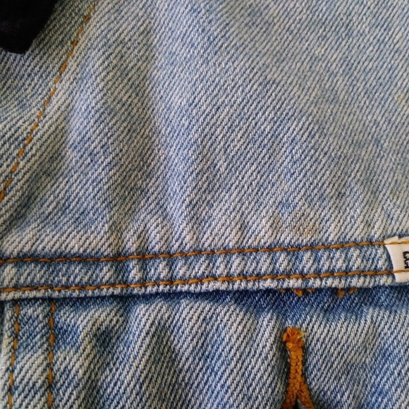 SOLD!!  VTG 80s 90s BILL BLASS Denim Velvet Vest - Picture 8 of 8